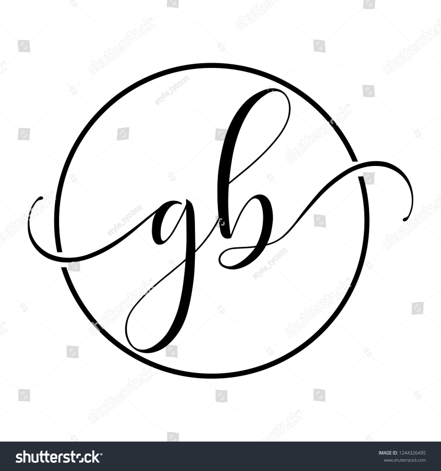 gb icon logo - Royalty Free Stock Vector 1244326495 - Avopix.com