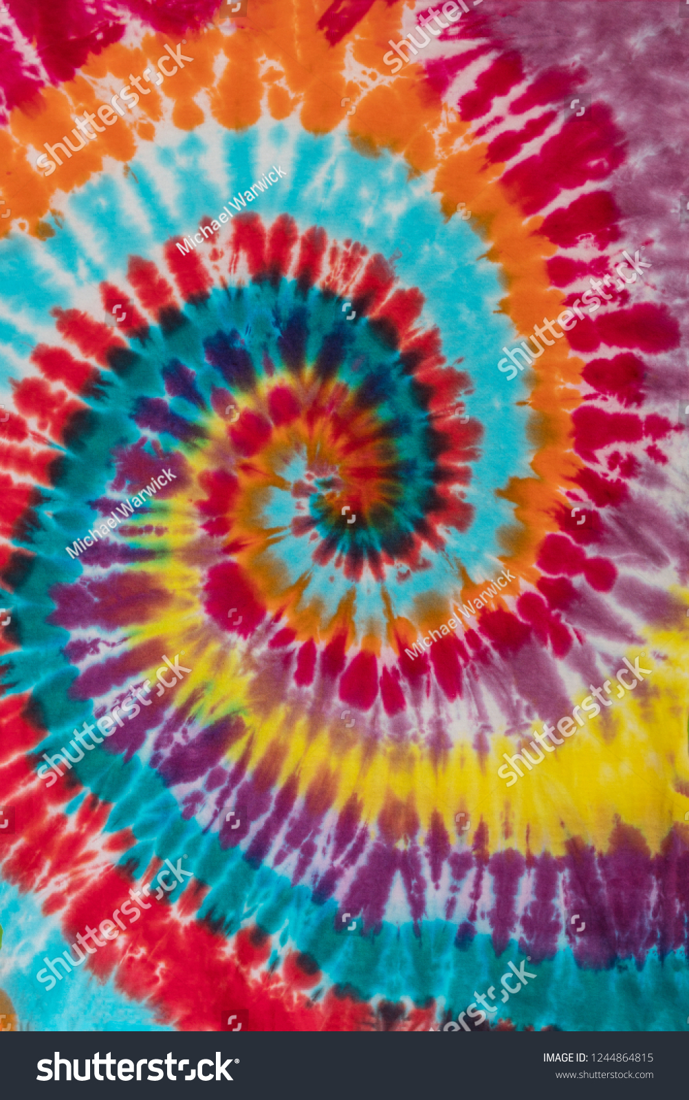 Colorful Pastel Tie Dye Traditional Swirl Pattern Design #1244864815