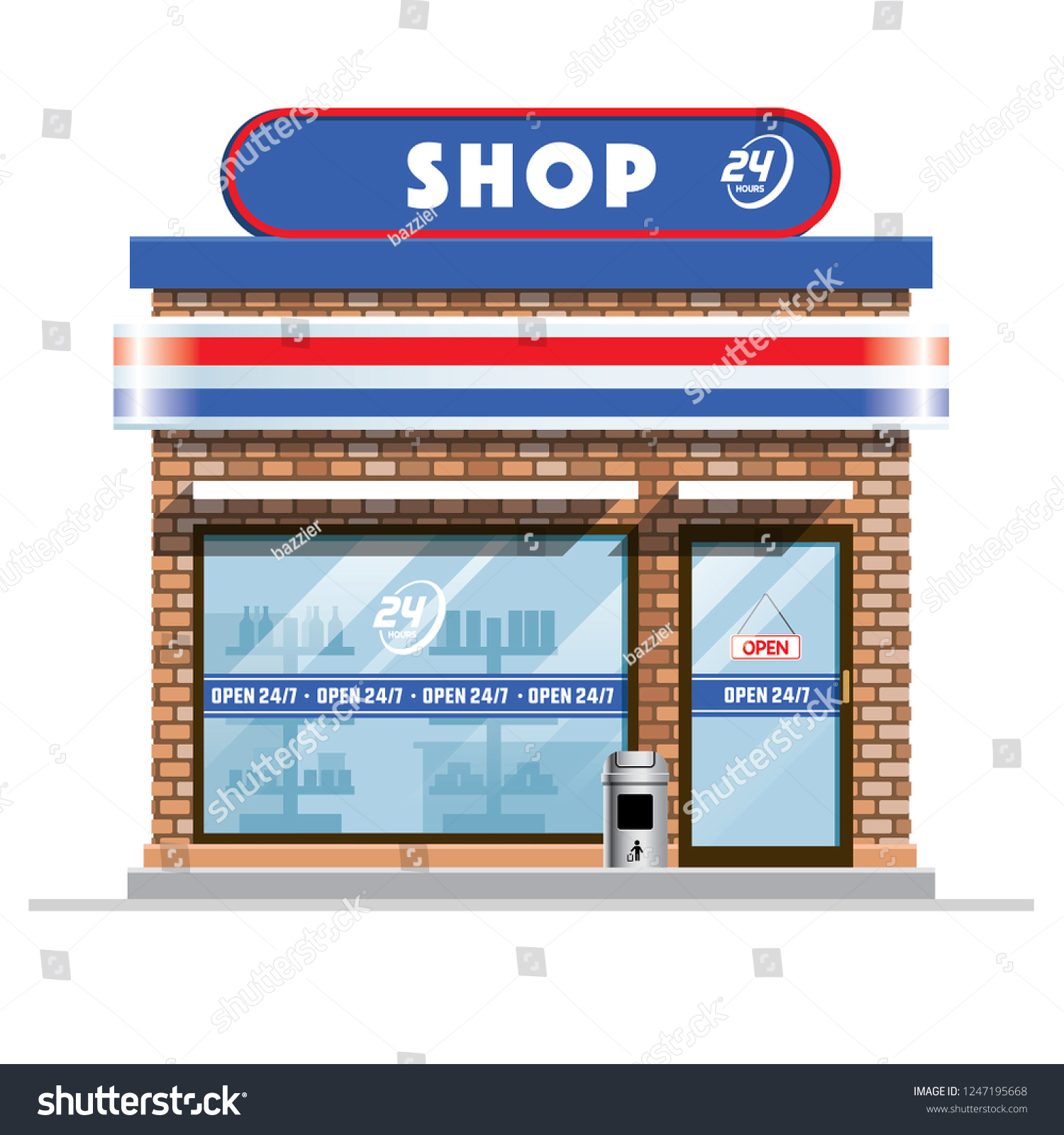 small convenience store #1247195668