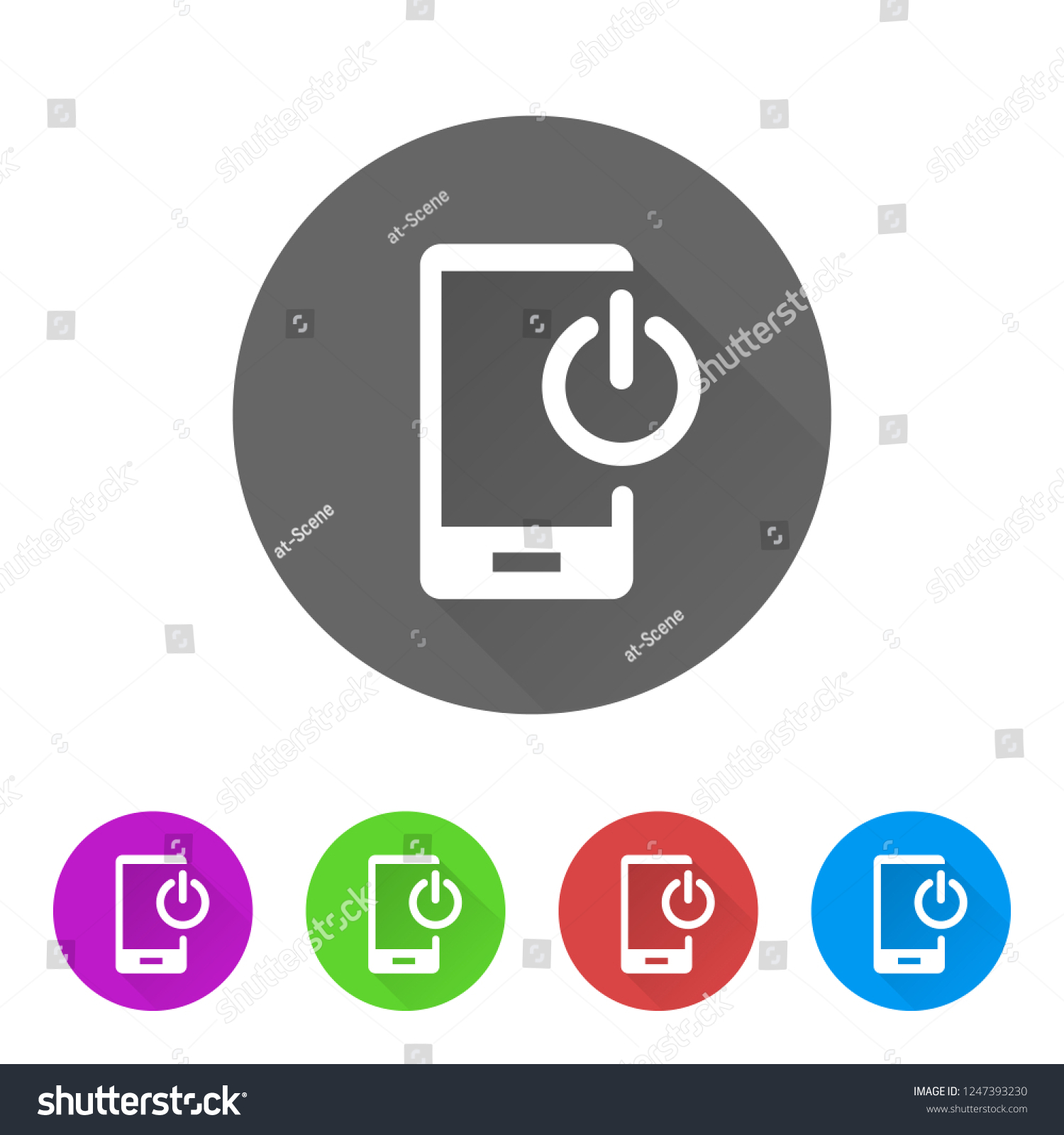 Phone Power Testing Icon Device Power - App Icon - Royalty Free Stock Vector 1247393230 - Avopix.com