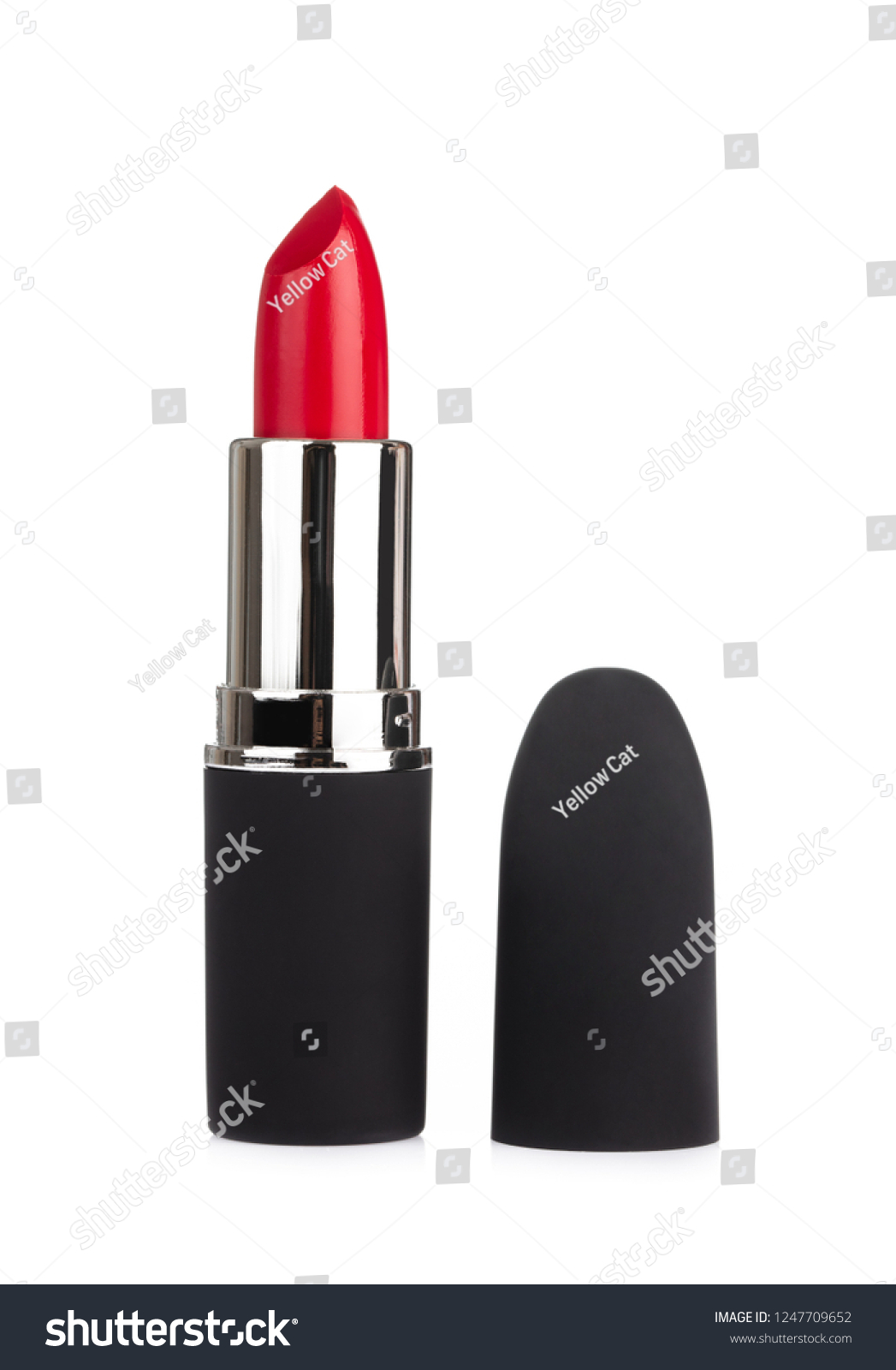Red lipstick isolated on white background #1247709652