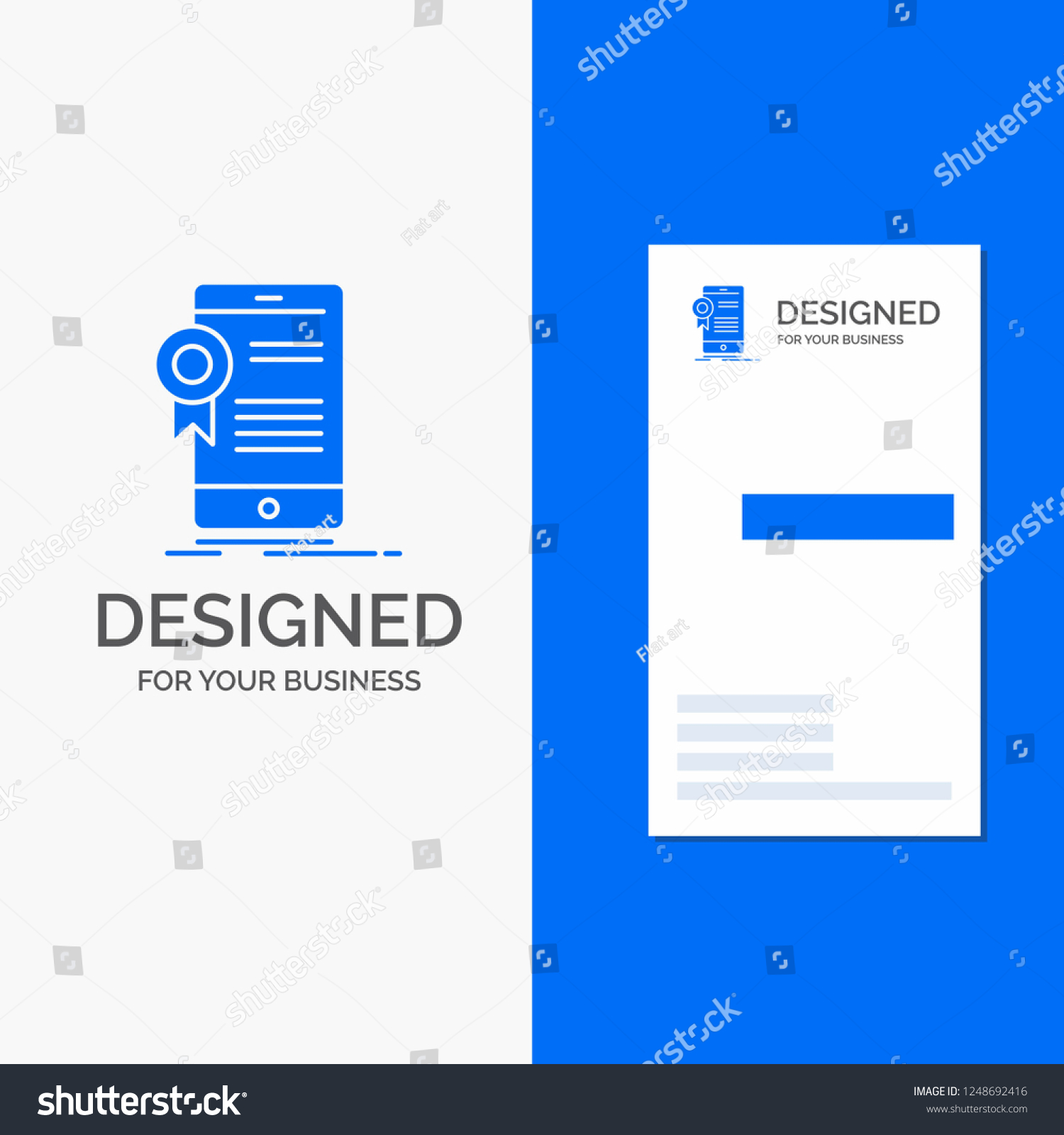 Business Logo for certificate, certification, - Royalty Free Stock