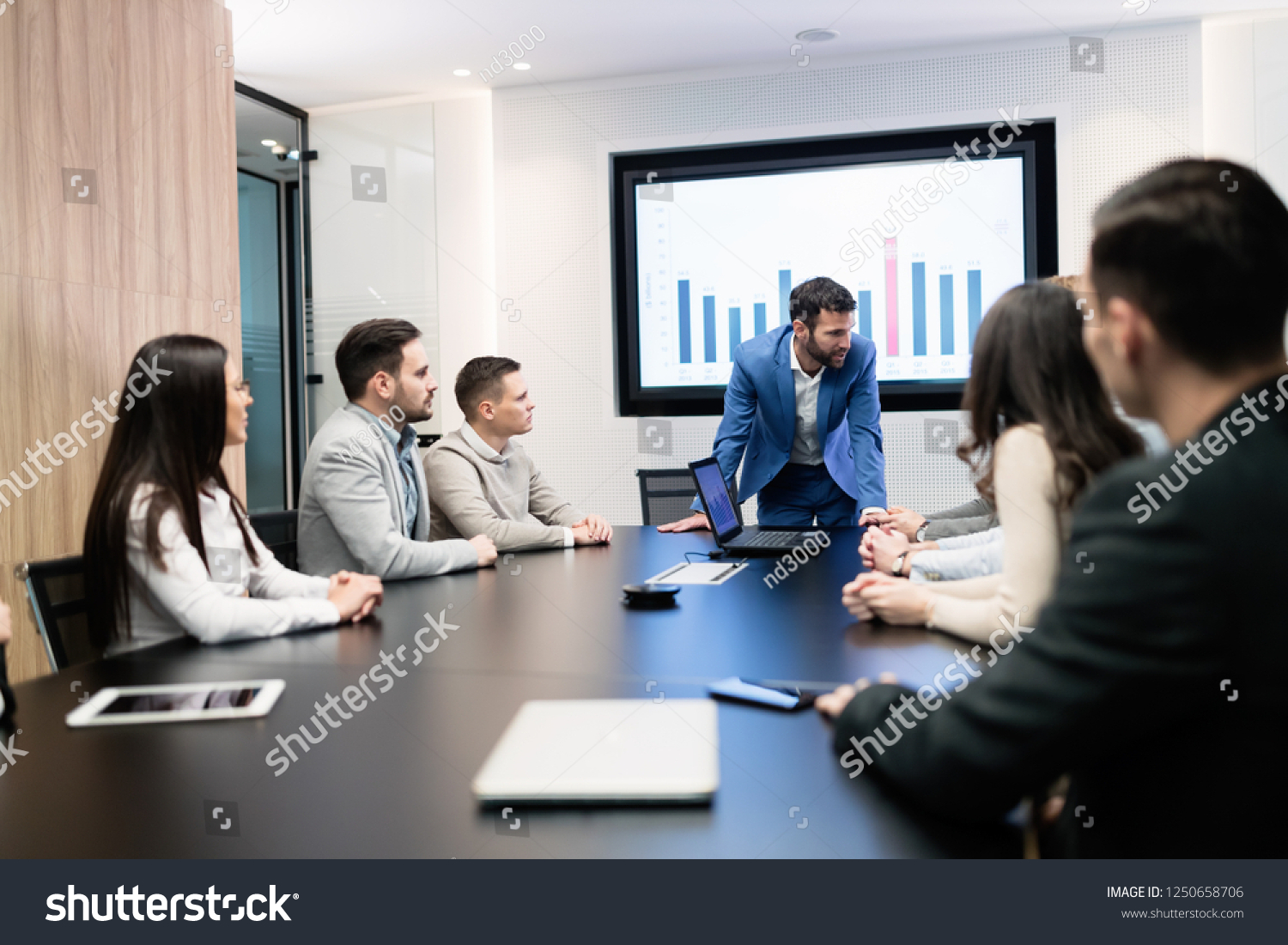 Picture of business meeting in conference room #1250658706