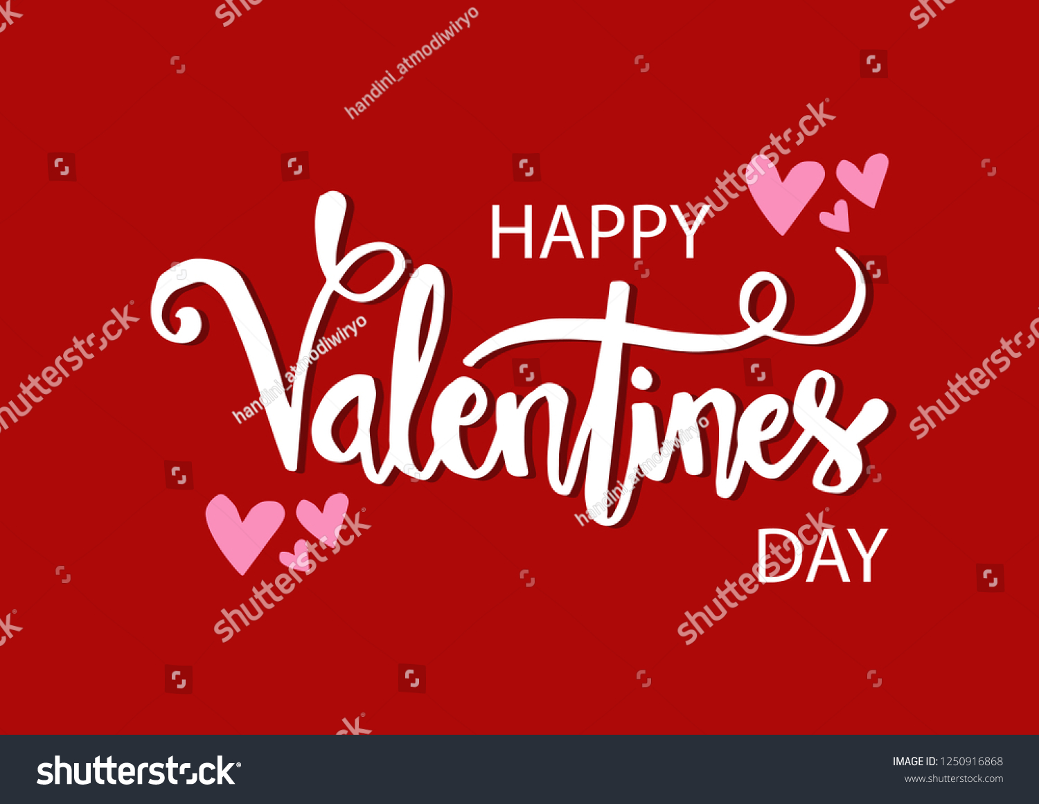 Valentines day lettering background #1250916868