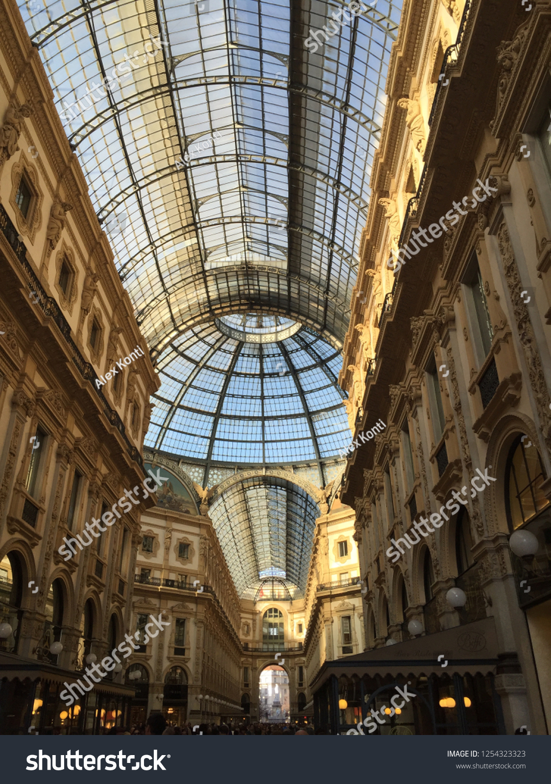 The Galleria Vittorio Emanuele in Milano, Italy. #1254323323