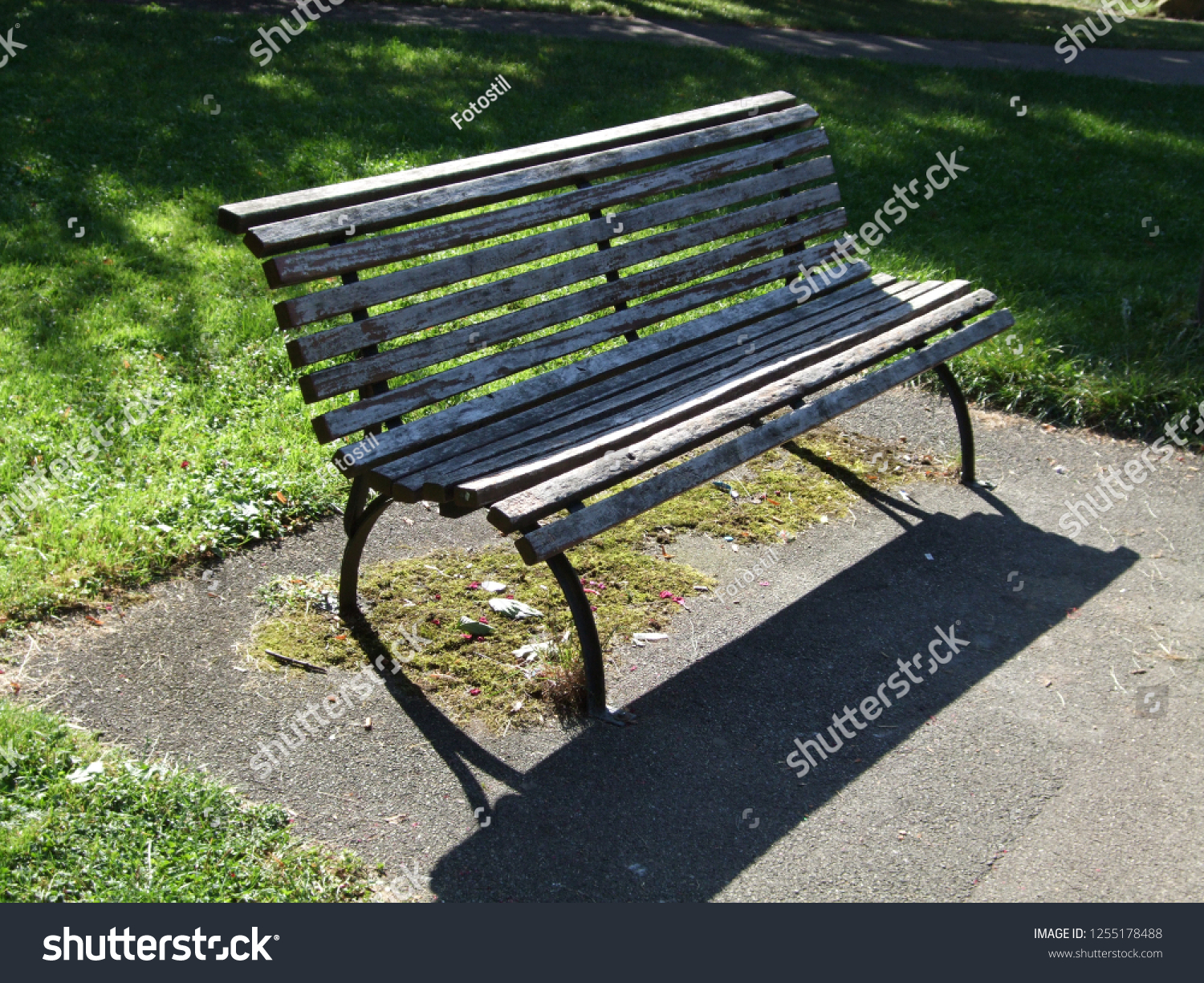 Seat park bench #1255178488