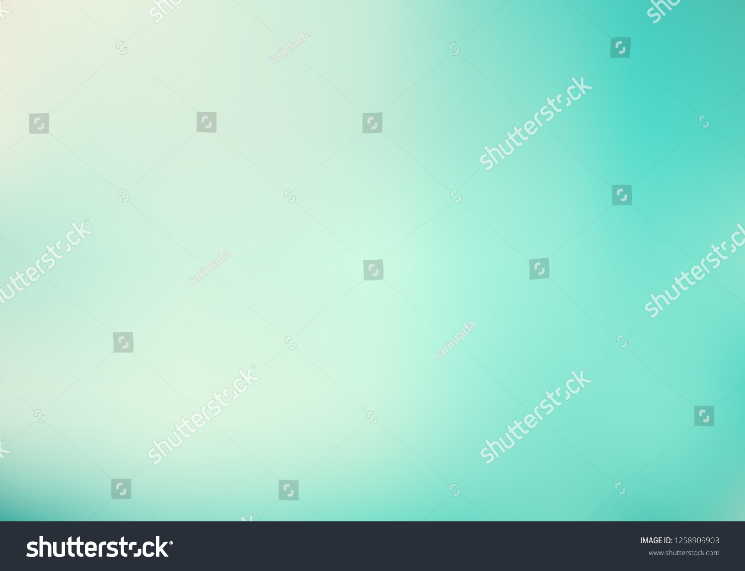 Abstract lighting effect gradient turquoise pastel green mint color background. Vector illustration #1258909903