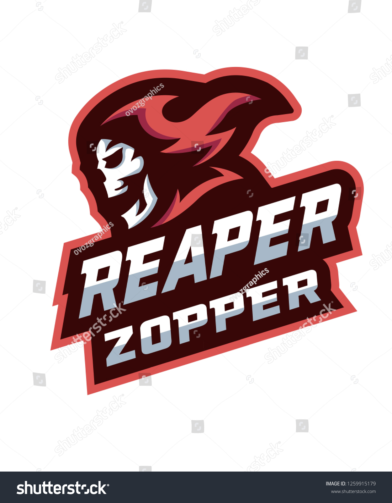 Reaper Zopper E Sports Logo Royalty Free Stock Vector 1259915179 Reaper Zopper E Sports Logo Royalty Free Stock Vector 1259915179