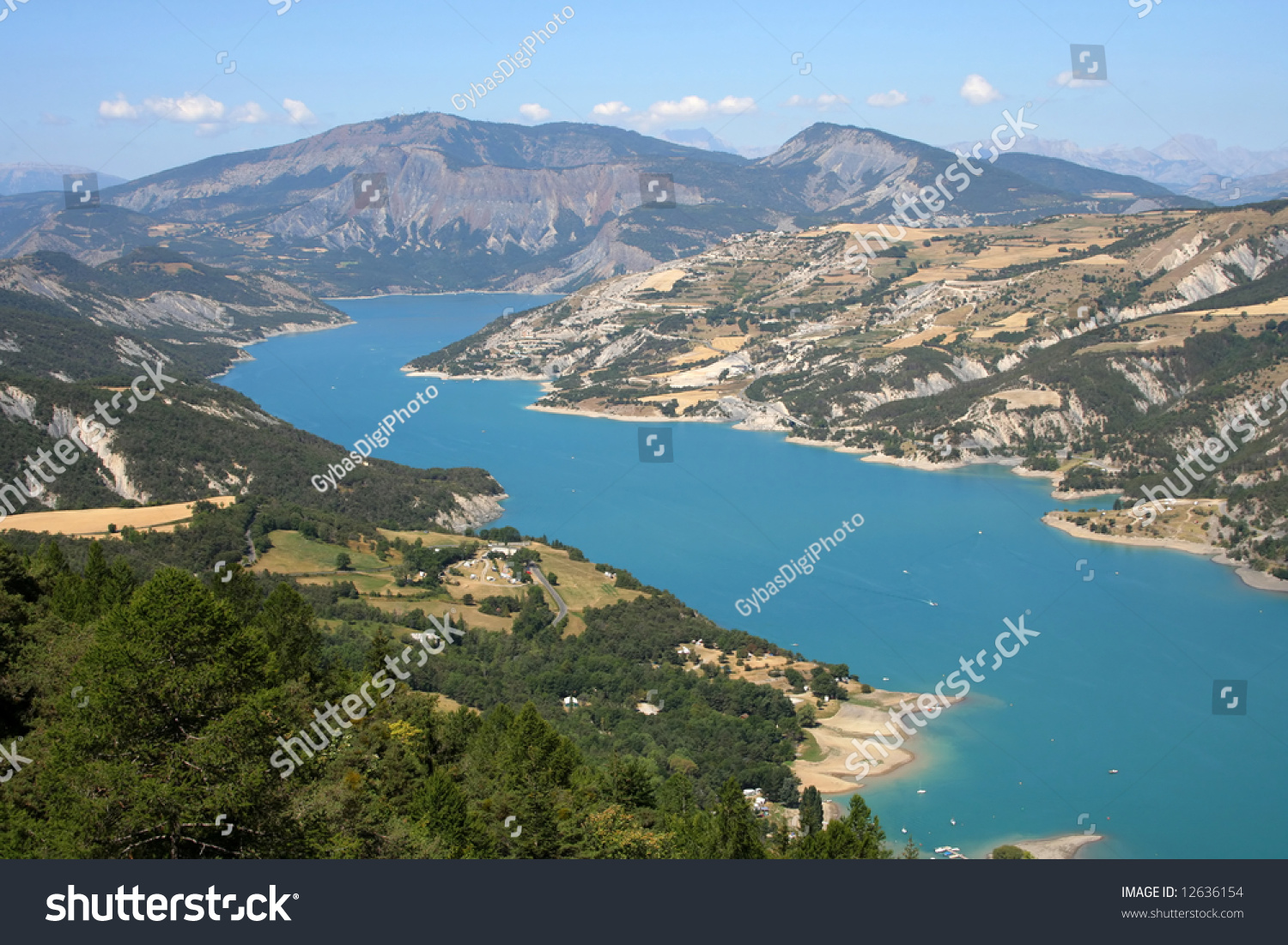 Lac de Serre-Poncon in French Alps #12636154