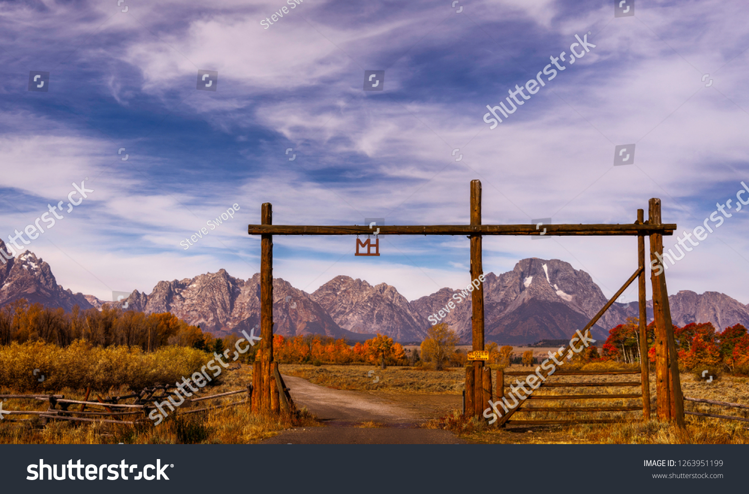 The MH Ranch, a dude ranch inside Grand Teton National Park is a popular stay for tourist. #1263951199
