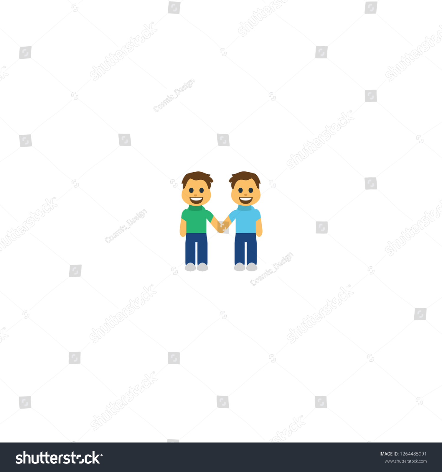Gay couple vector isolated flat icon - Royalty Free Stock Vector ...