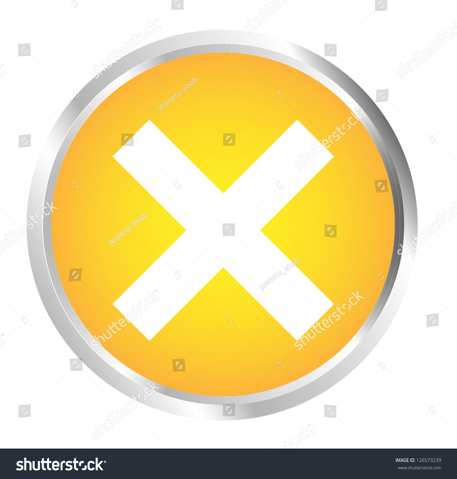 Button to close - Royalty Free Stock Photo 126573239 - Avopix.com