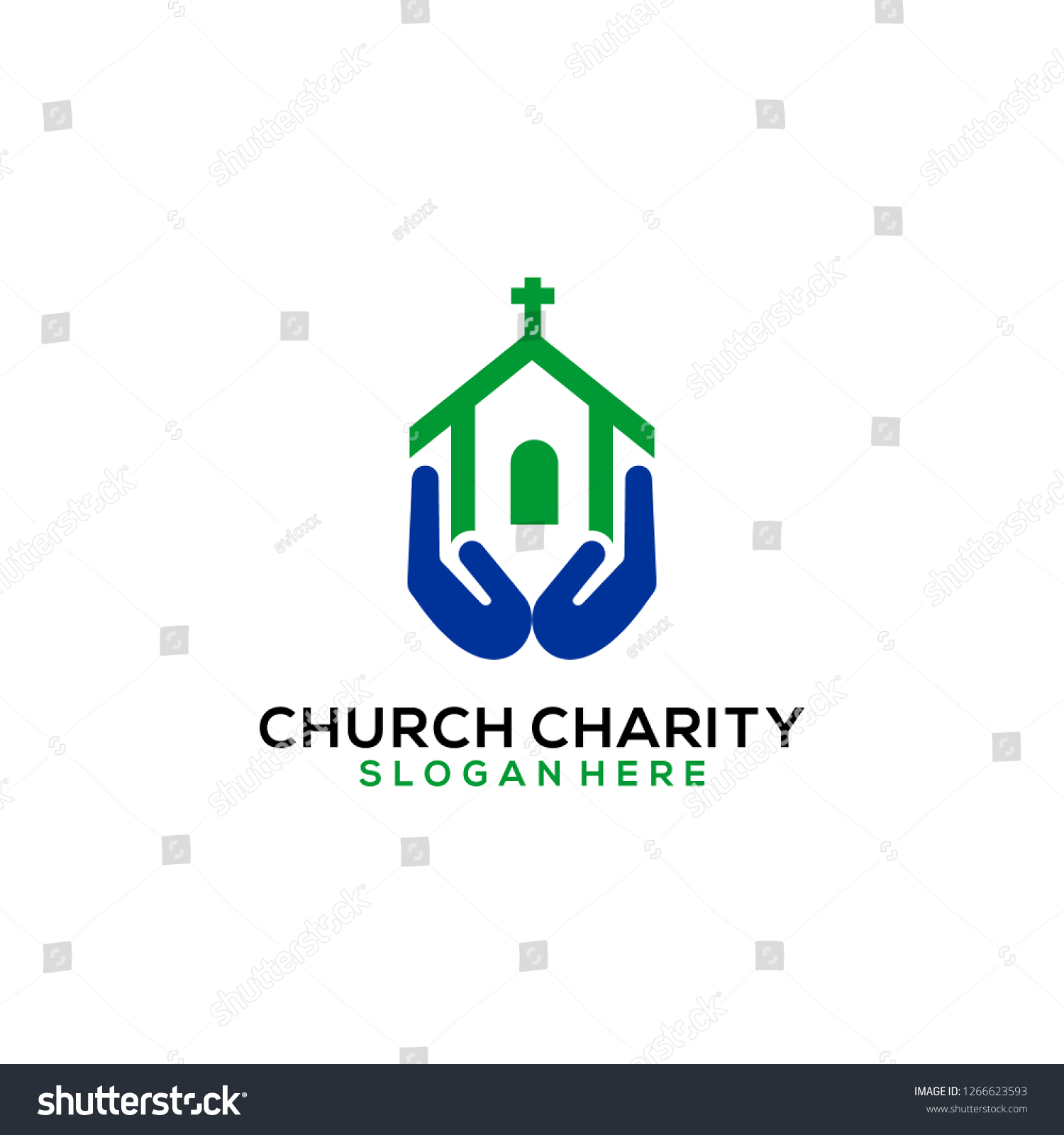 Church Charity Logo Design Template - Royalty Free Stock Vector ...