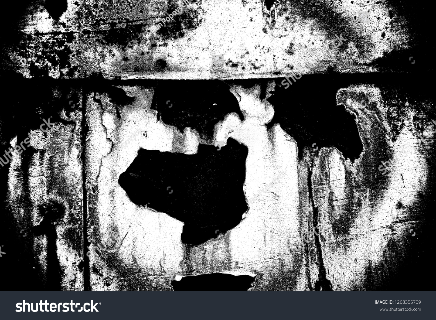 Abstract background. Monochrome texture. Image includes a effect the black and white tones. #1268355709