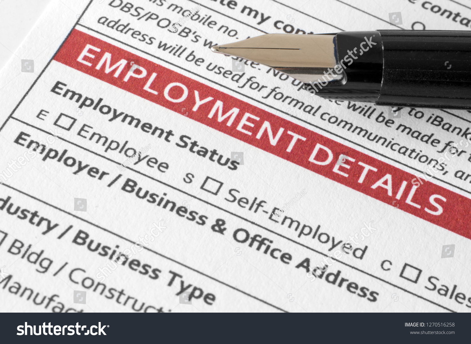 Employment details document #1270516258