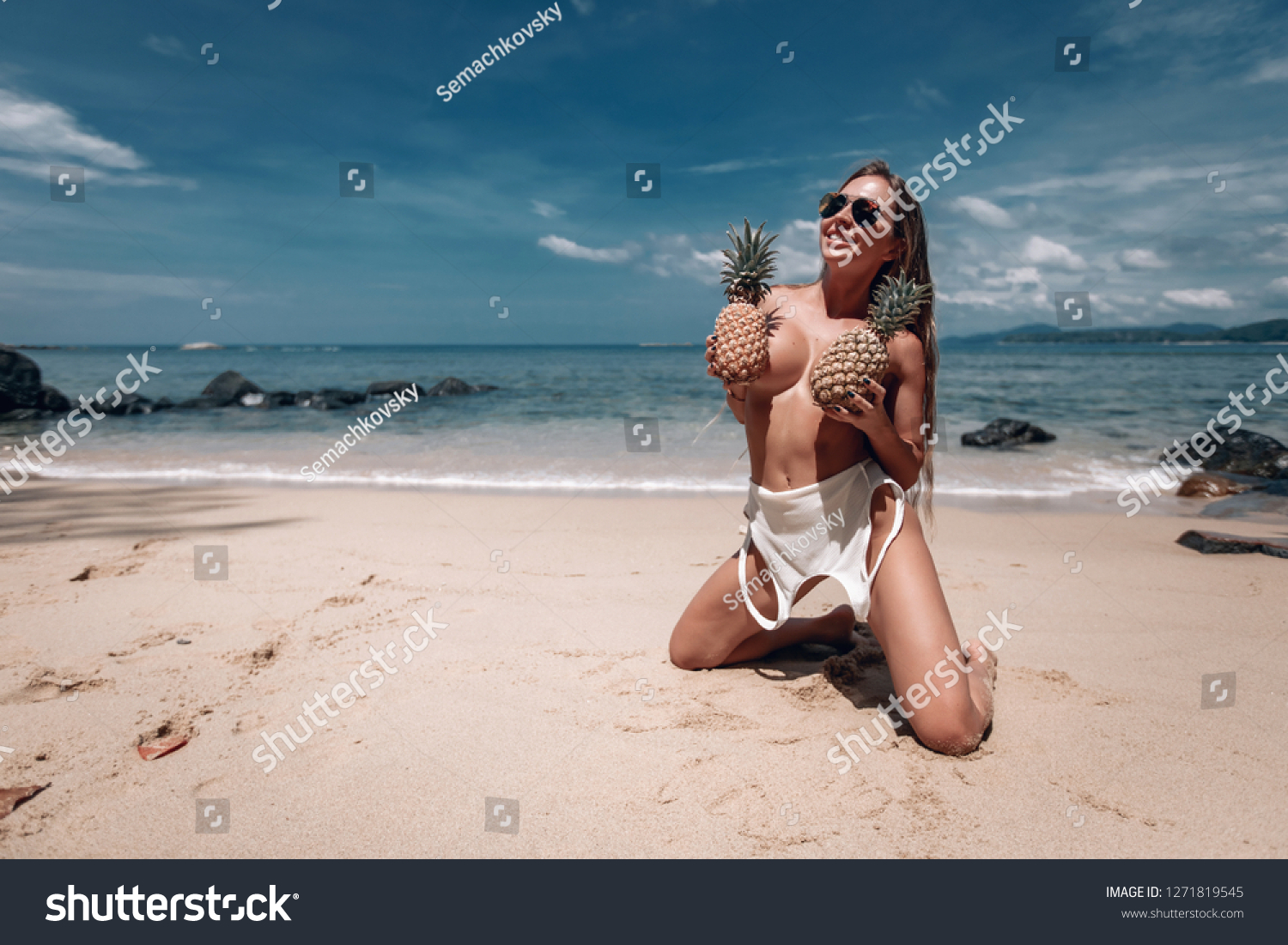 bitch nude on the beach