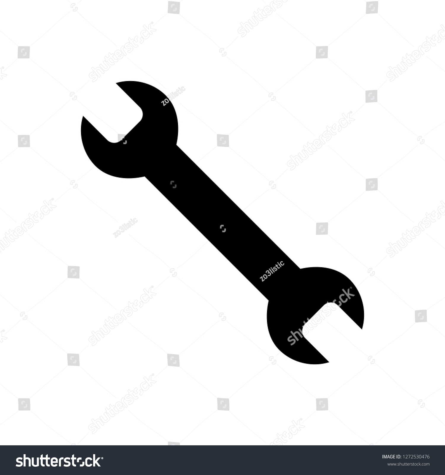 Repair icon. Wrench icon. Settings icon isolated
 #1272530476