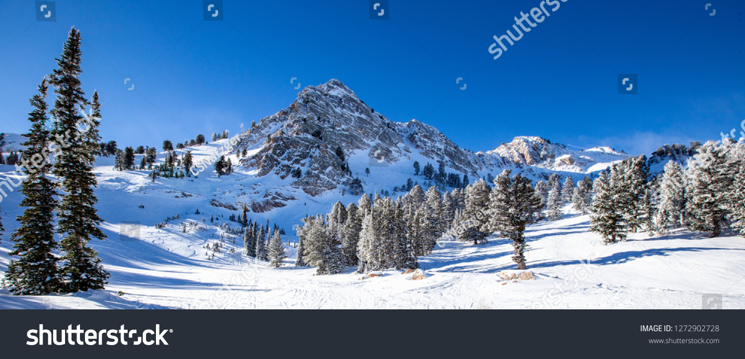 downhill skiing in Utah, USA #1272902728