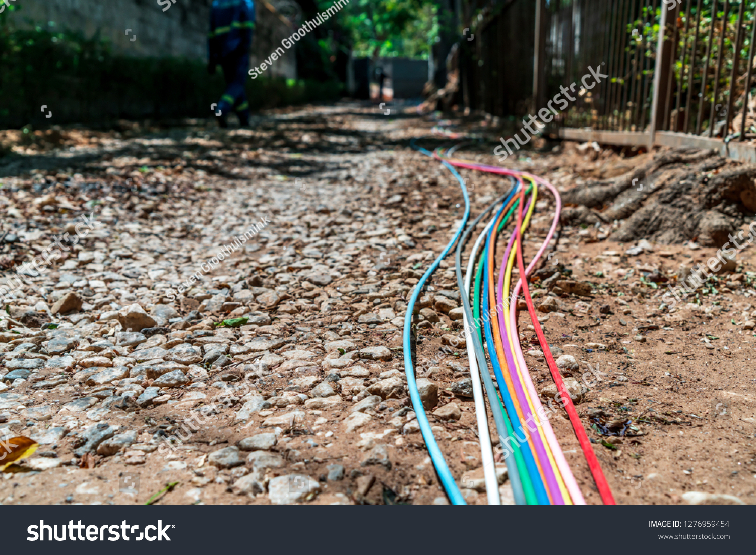 Fibre optic cables for fast internet connections in Africa #1276959454