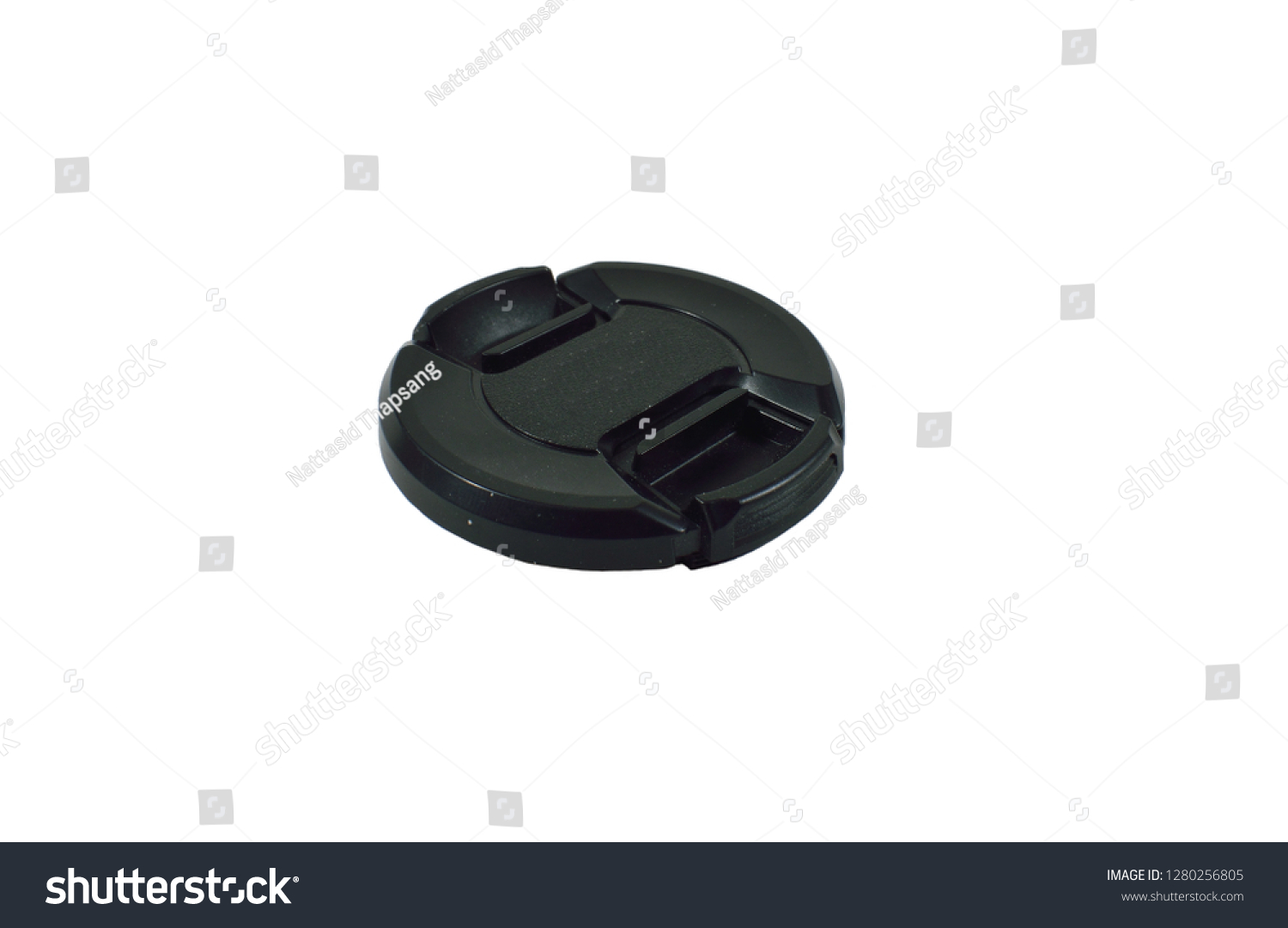  black lens cap, no logo isolated on white background #1280256805