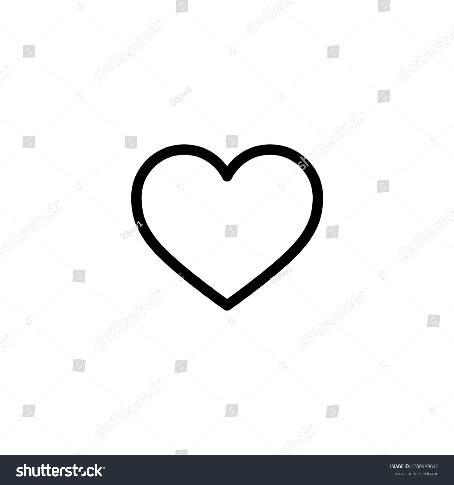 Heart icon. Social media sign #1280989612