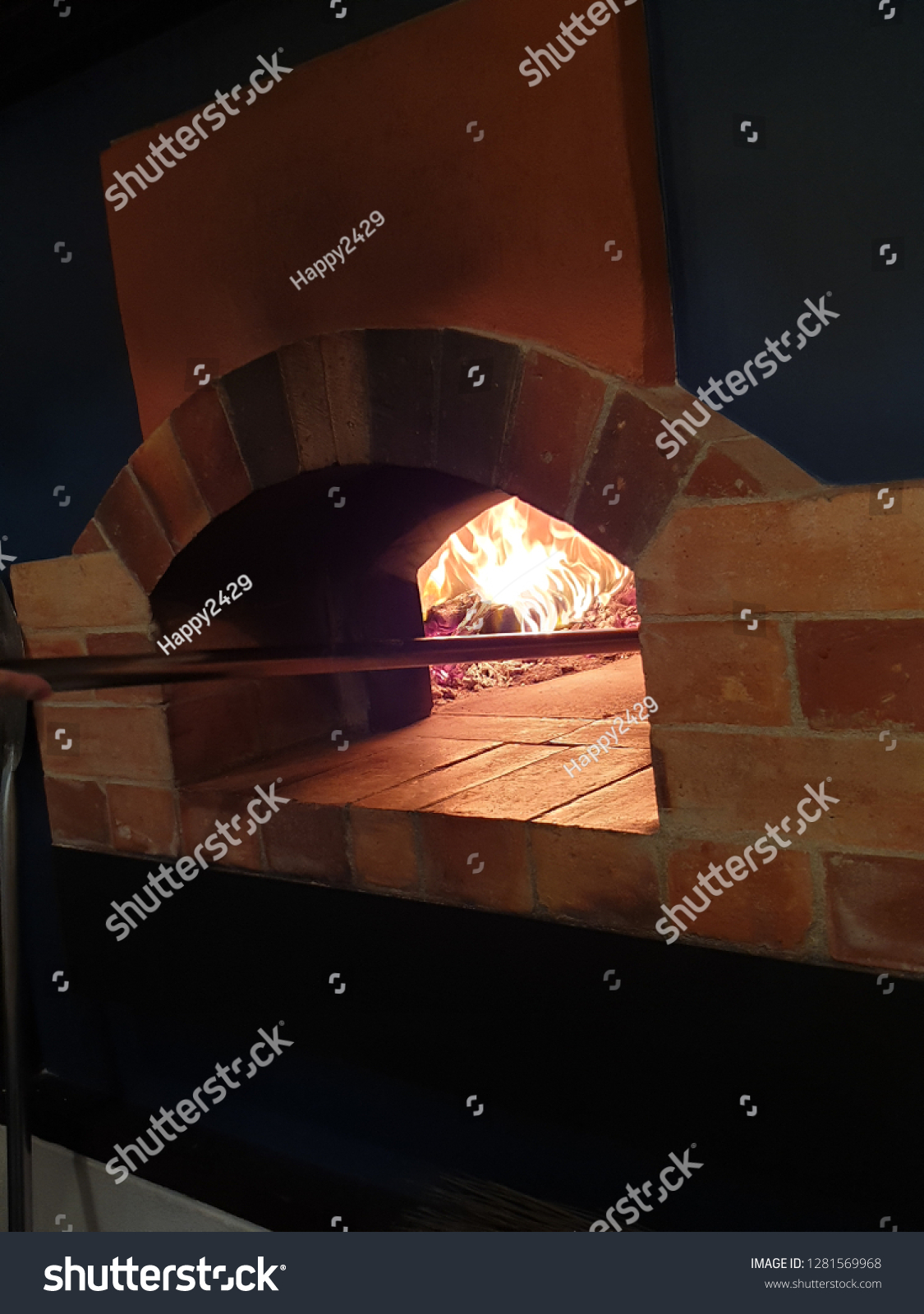 Making Original Wood-fired pizza oven #1281569968