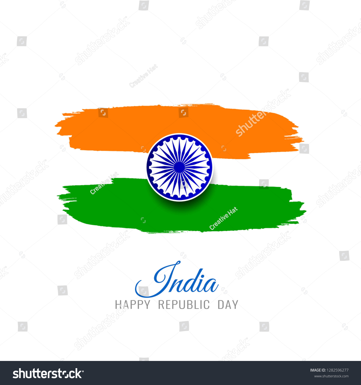 Abstract Indian Flag theme tricolor background - Royalty Free Stock ...