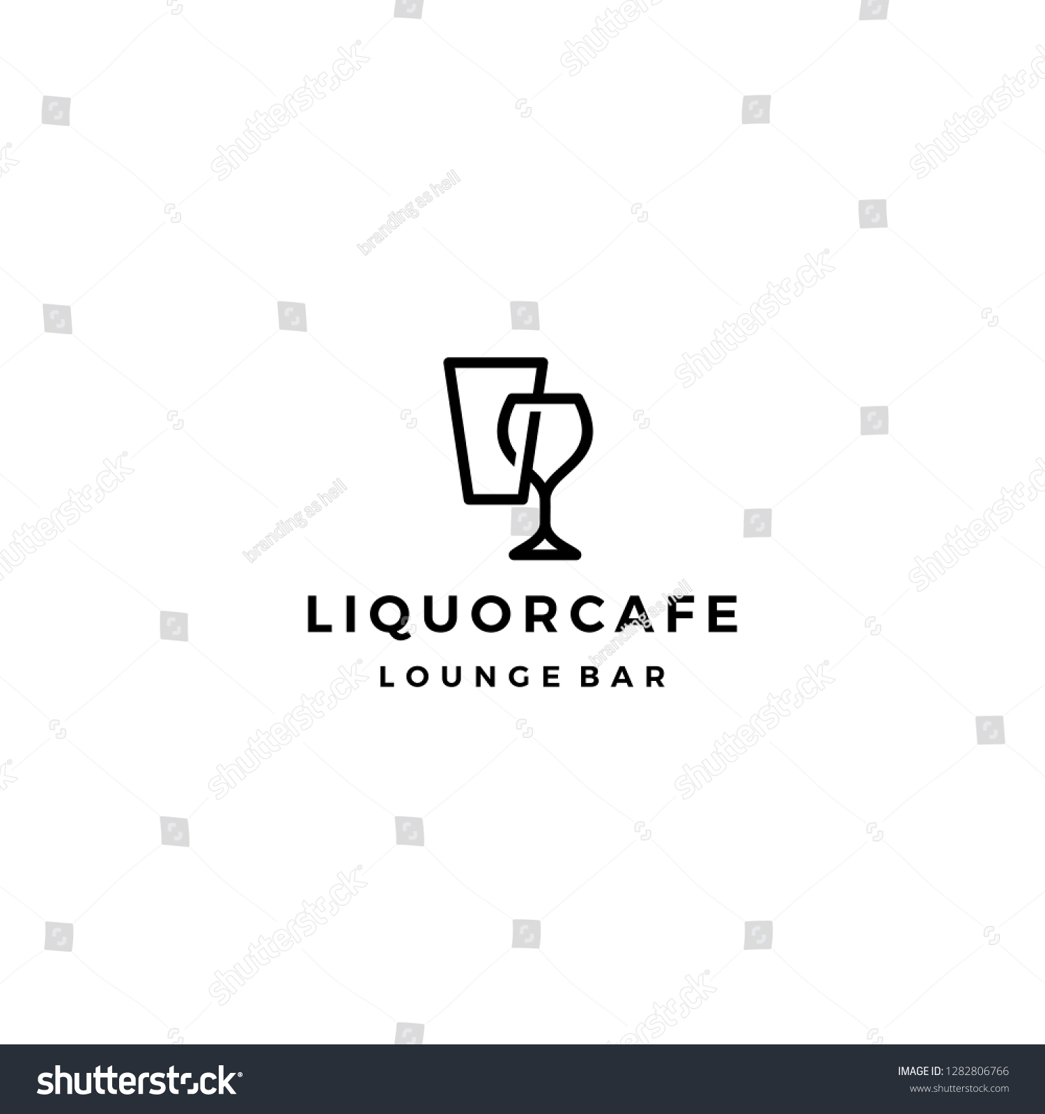  liquor store logo vector #1282806766