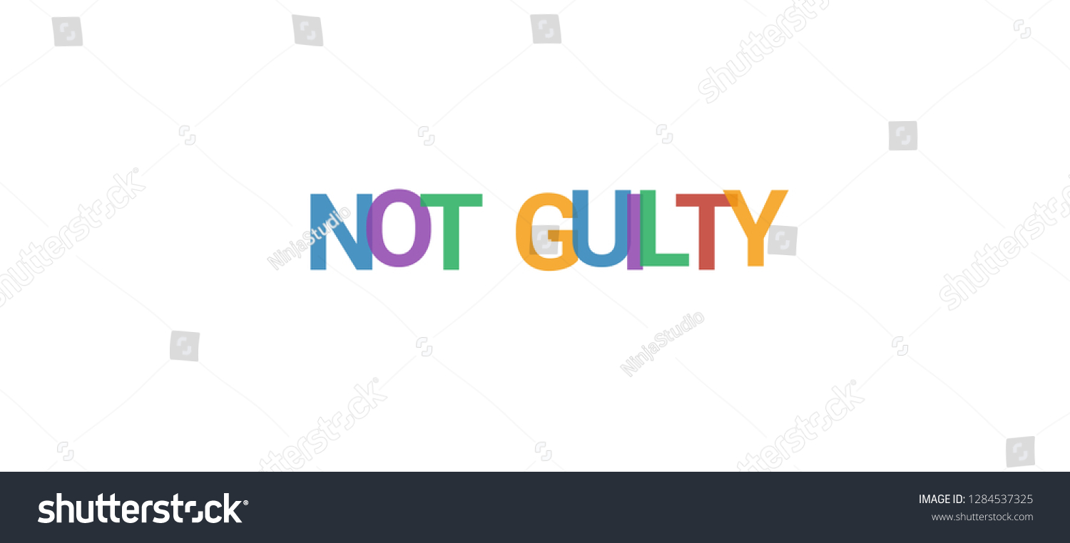 not-guilty-text-on-black-green-sticker-stamp-stock-illustration