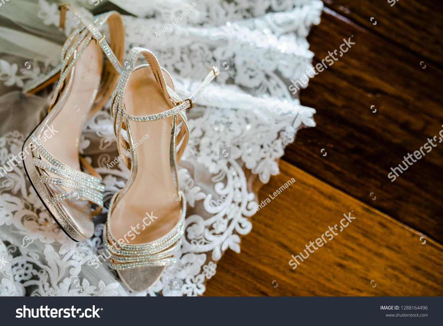 wedding shoes detail #1288164496