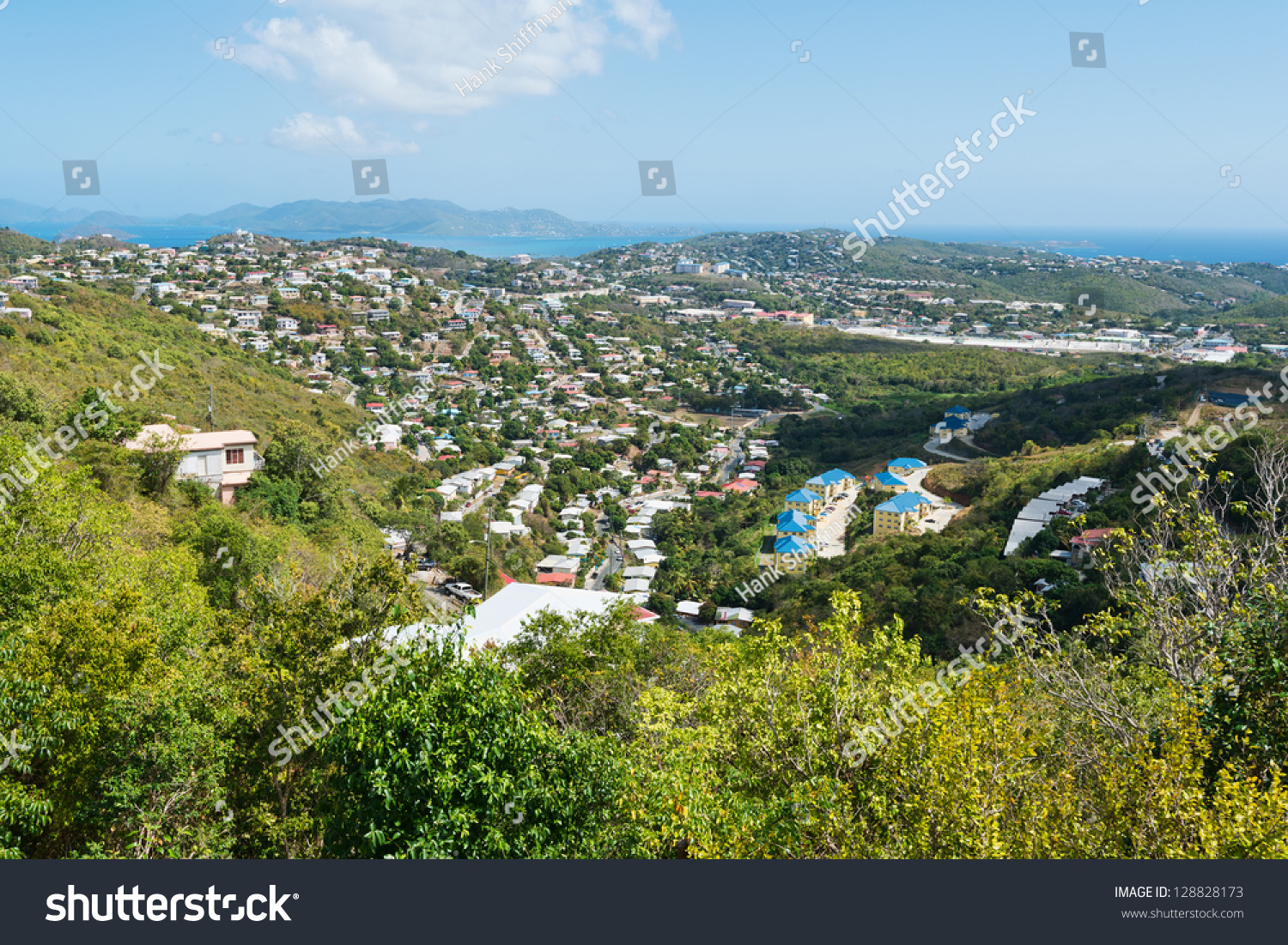 Looking out over St. Thomas, Virgin Islands #128828173