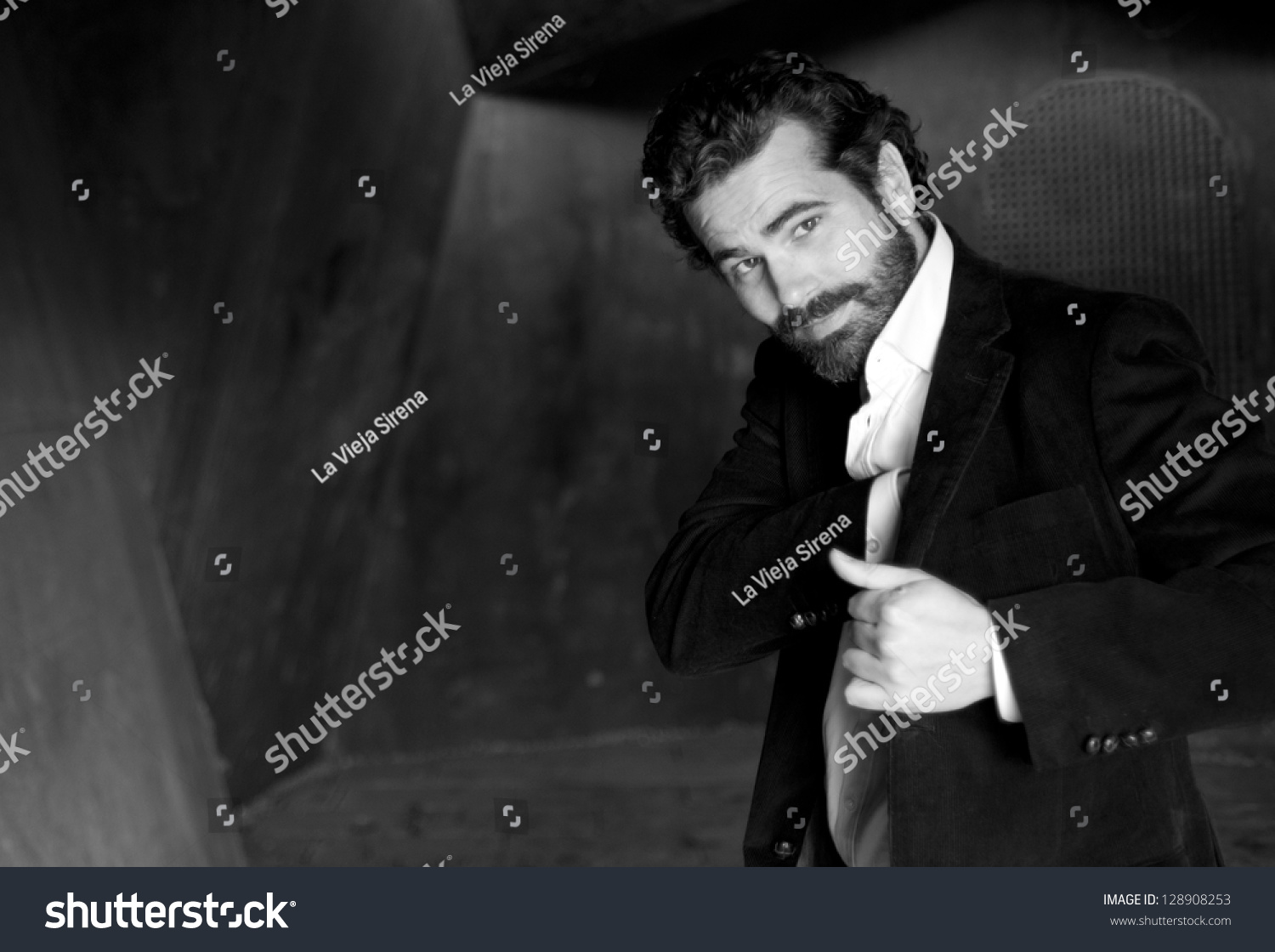 Young attractive man with suit #128908253