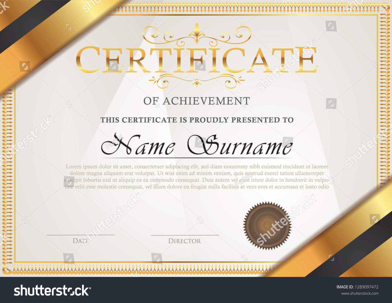 Certificate vintage antique template - Royalty Free Stock Vector ...