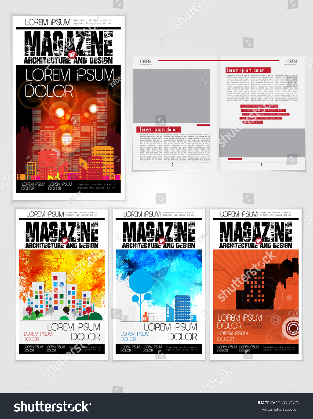 Printing magazine, brochure layout easy to - Royalty Free Stock Vector ...