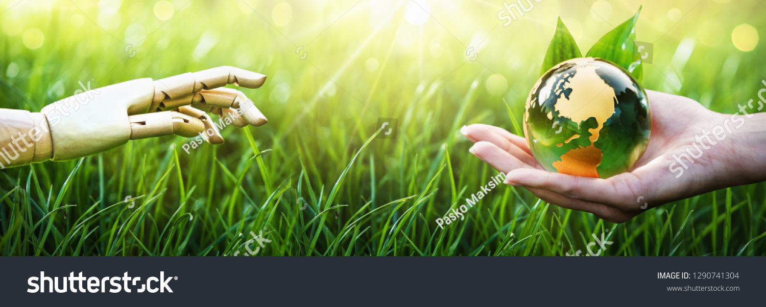 Green Planet in Your Hands. Save Earth. Environment Concept #1290741304