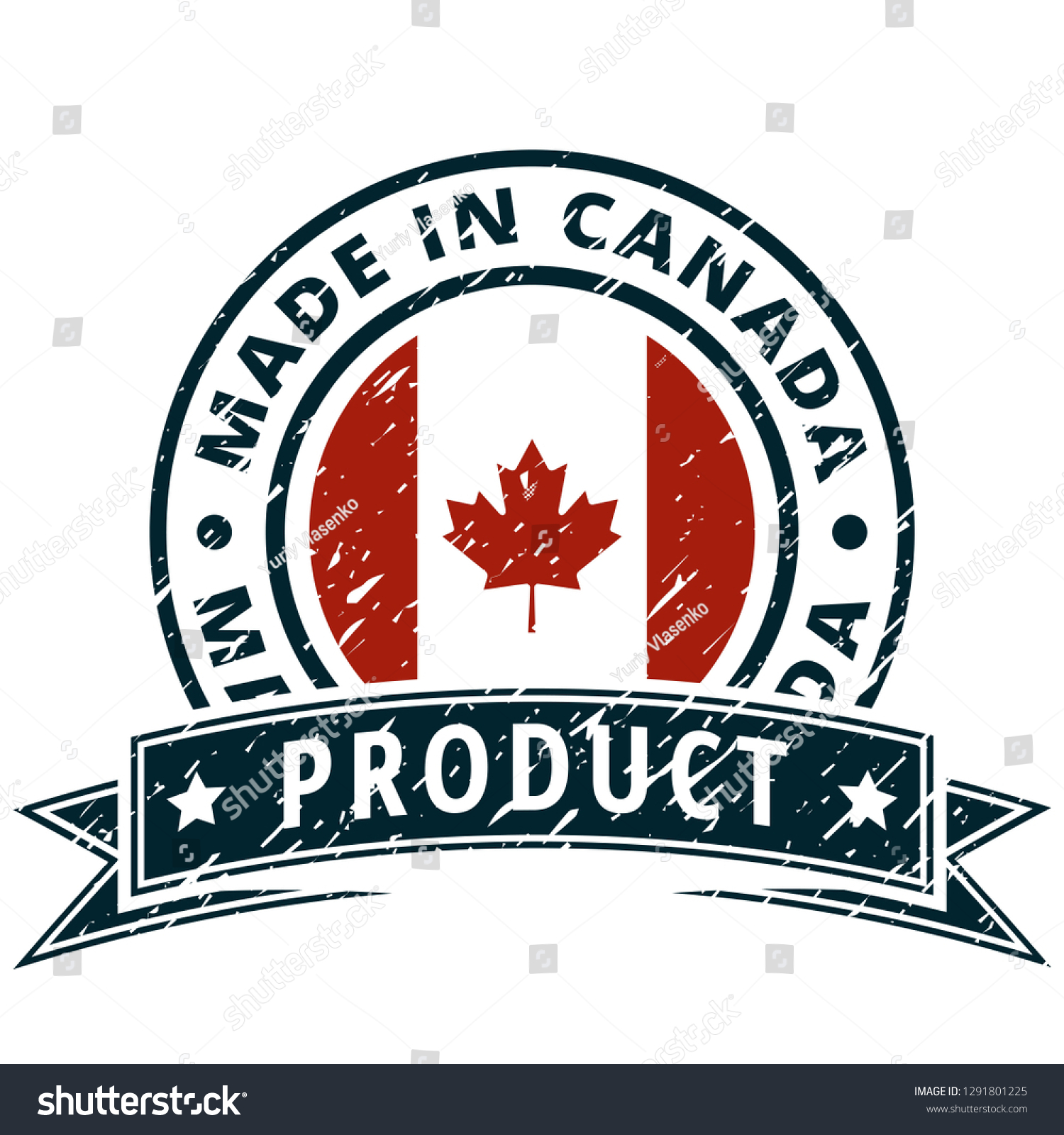 Product Made in Canada label illustration - Royalty Free Stock Vector ...