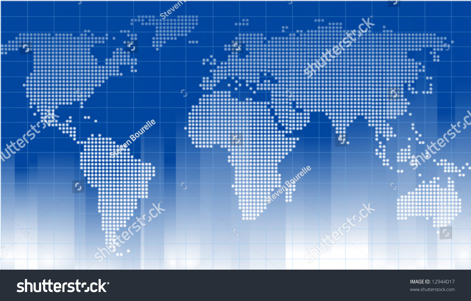 Map of the World Background - Royalty Free Stock Vector 12944017 ...