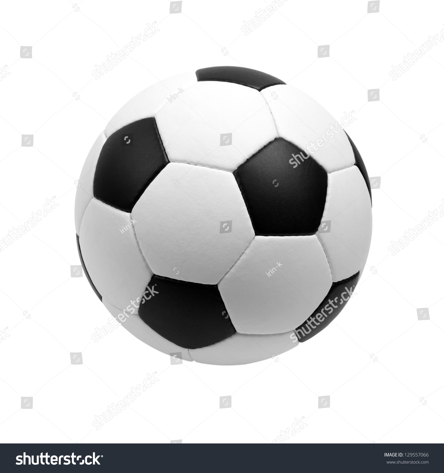 soccer ball isolated on white #129557066