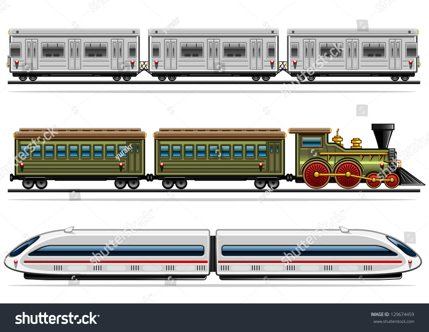 railway transport collection #129674459