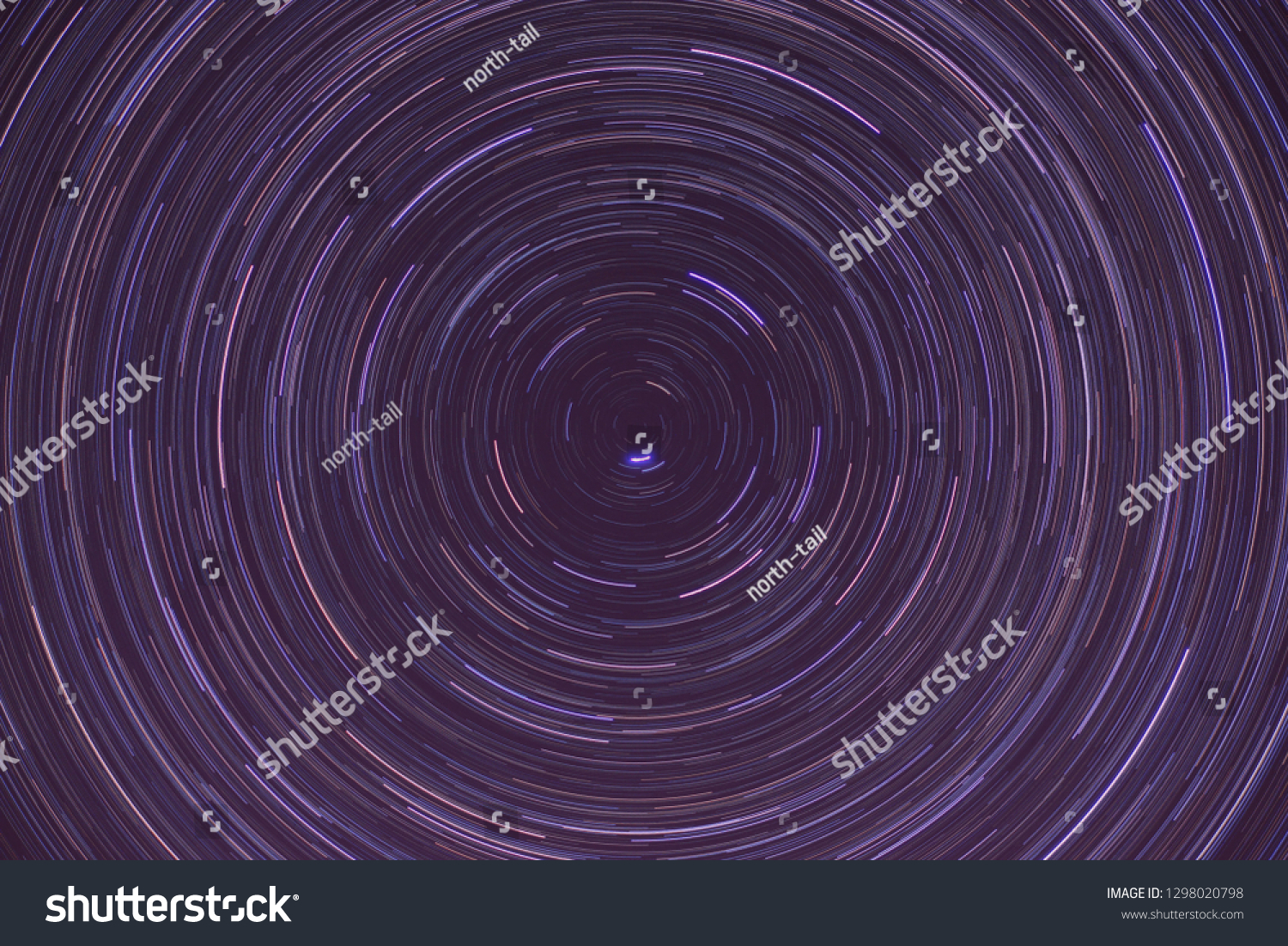 Star trails of northern sky #1298020798