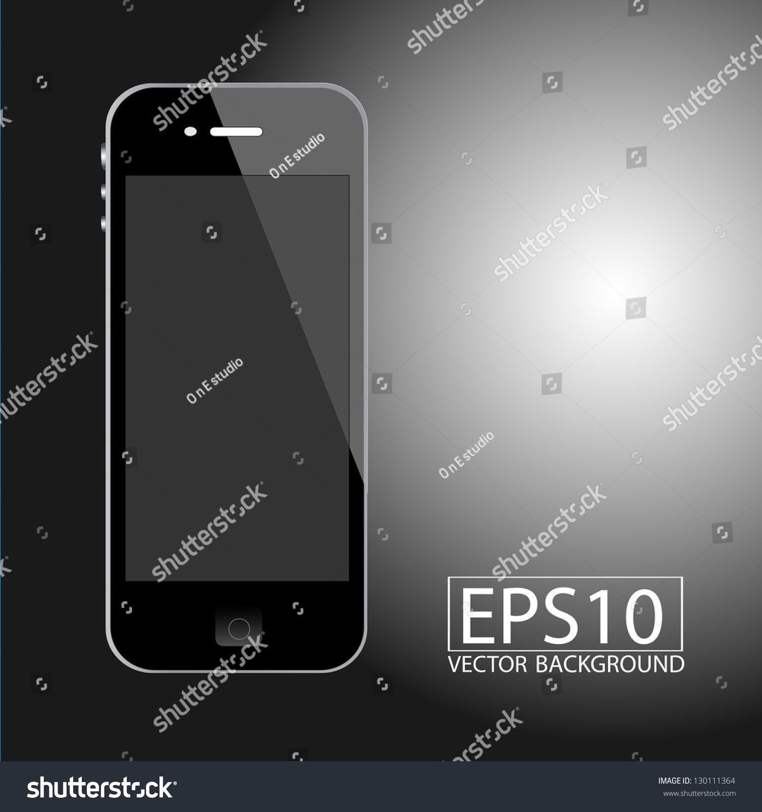 Realistic Smart Phone Template - Royalty Free Stock Vector 130111364 ...