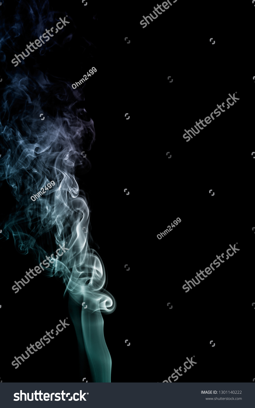 Colourful smoke on dark background #1301140222