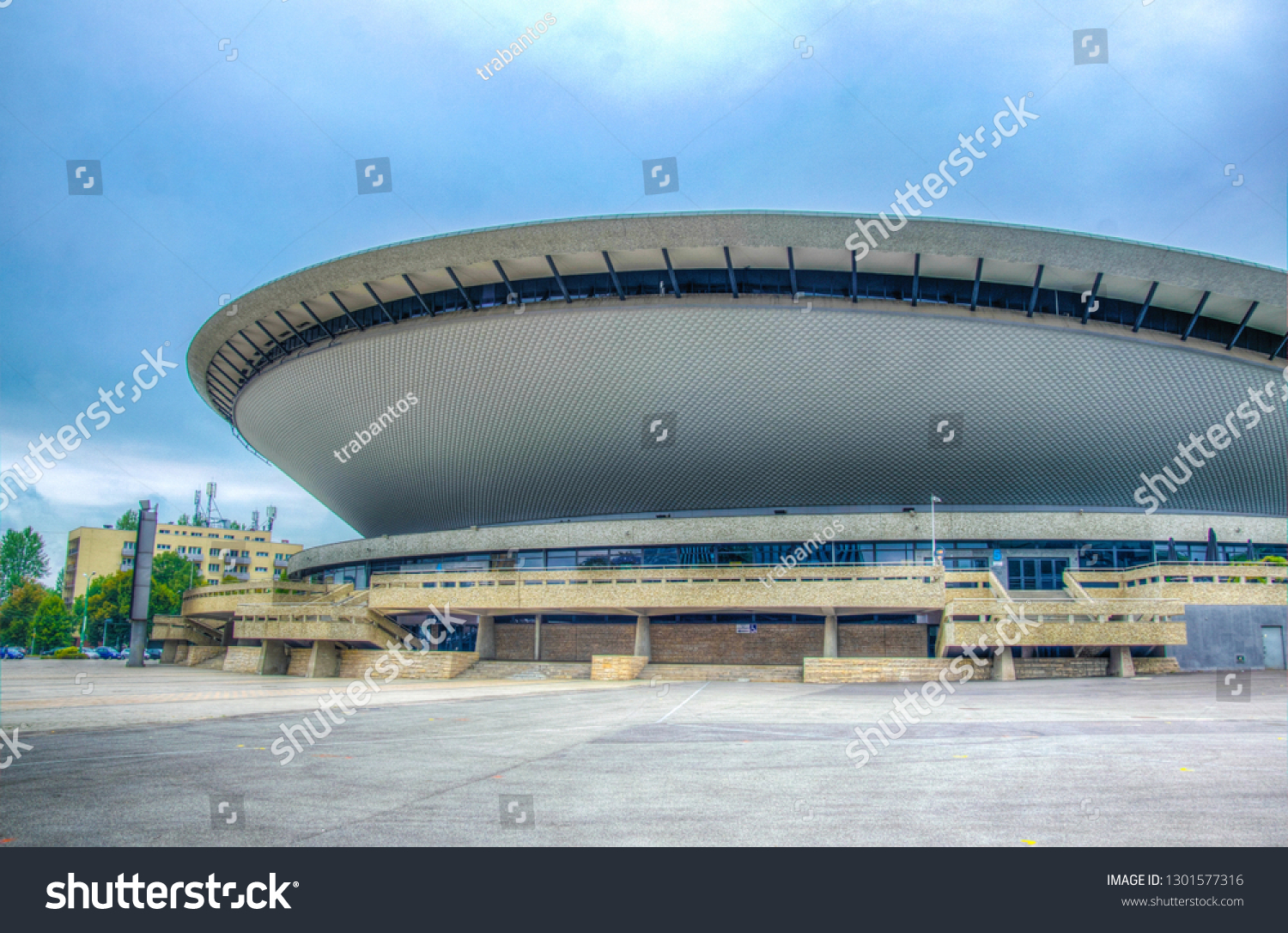 KATOWICE, POLAND, AUGUST 14, 2017: Spodek arena in Katowice, Poland
 #1301577316