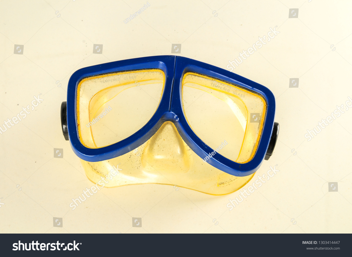 Close-up of diving scuba mask #1303414447
