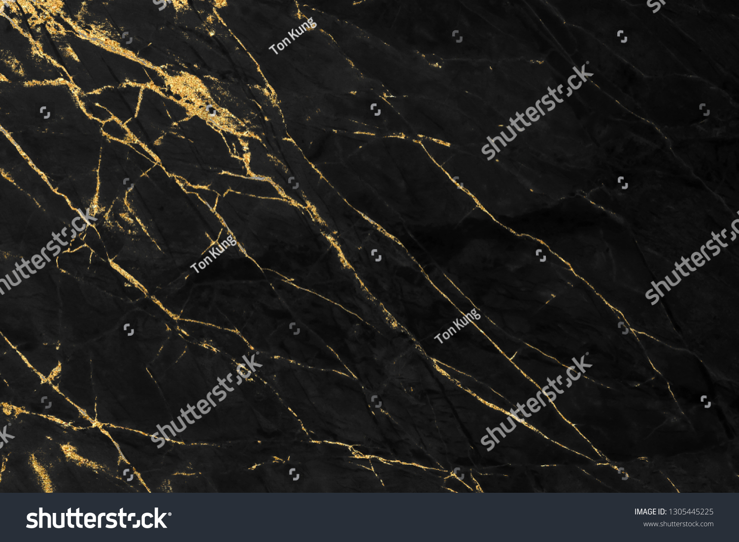 Black and gold marble texture design for cover book or brochure, poster, wallpaper background or realistic business and design artwork. #1305445225