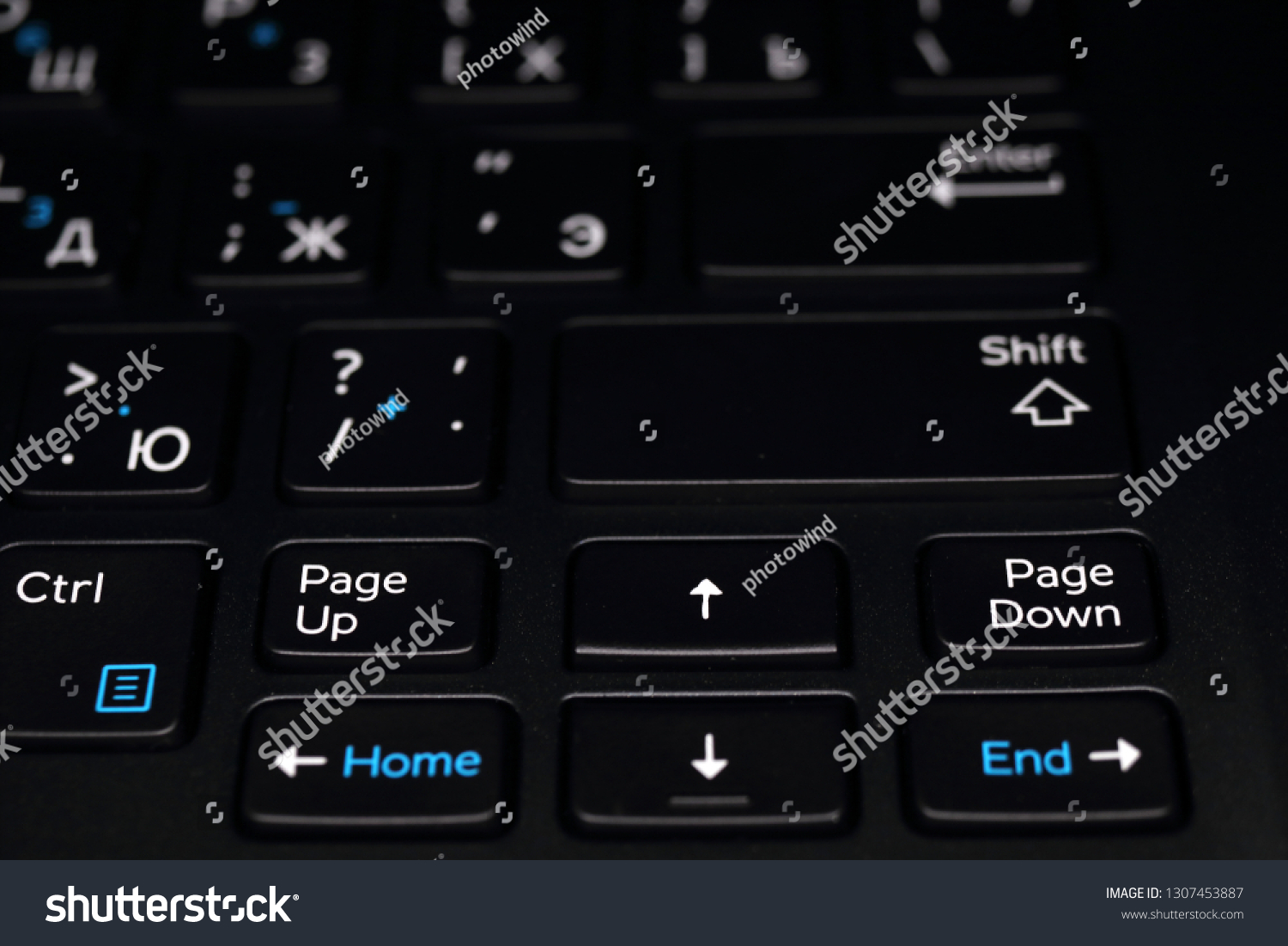 Modern laptop keyboard element #1307453887