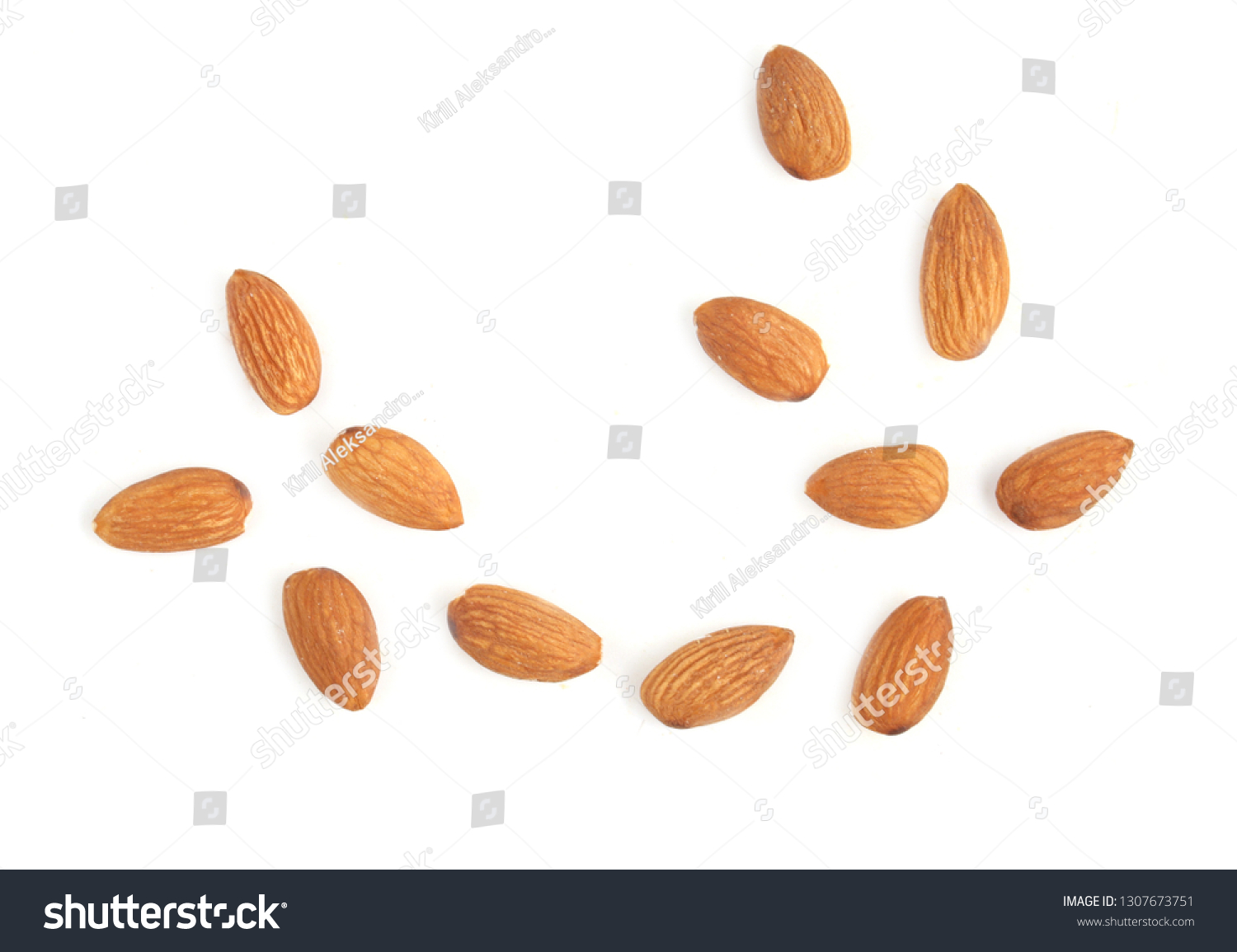 almond on white background #1307673751