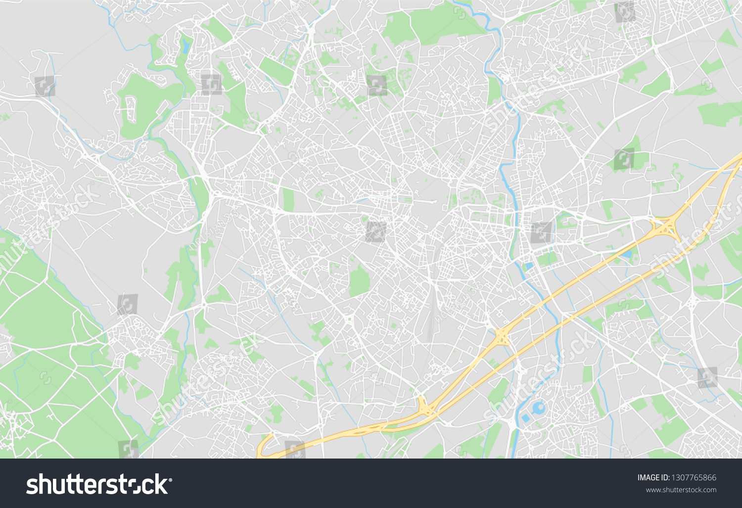 Montpellier, France, printable map, designed as - Royalty Free Stock Vector 1307765866 - Avopix.com