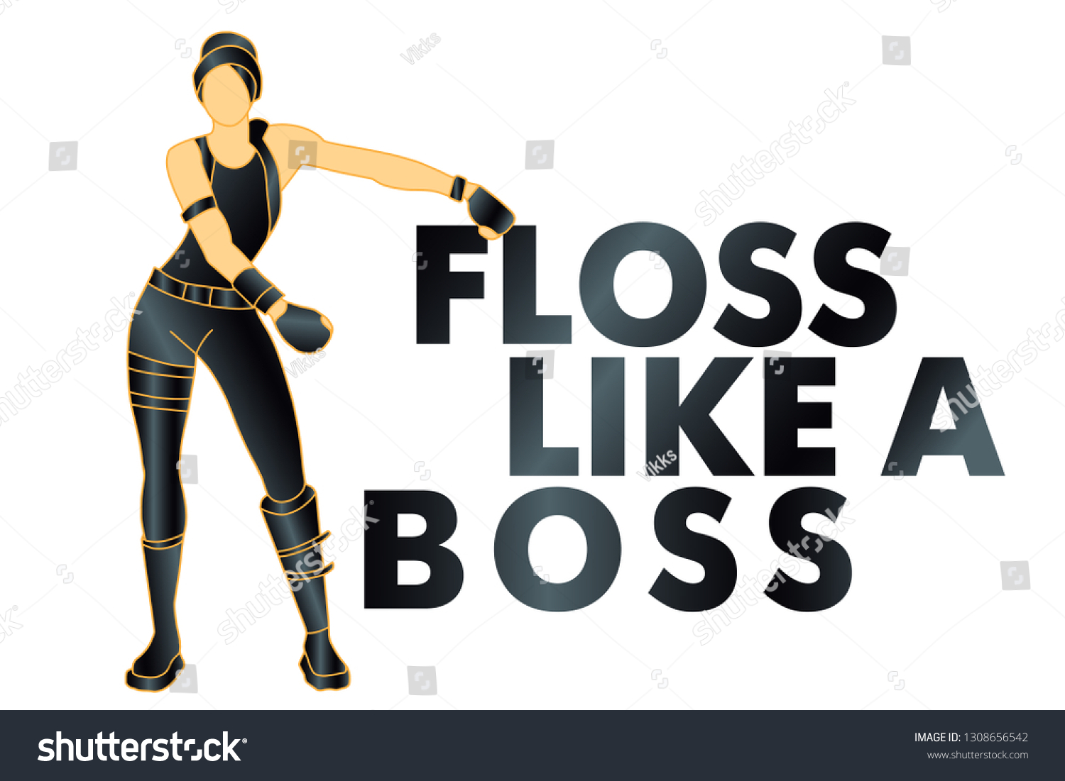 floss like a boss, dance, t-shirt - Vector. - Royalty Free Stock Vector ...