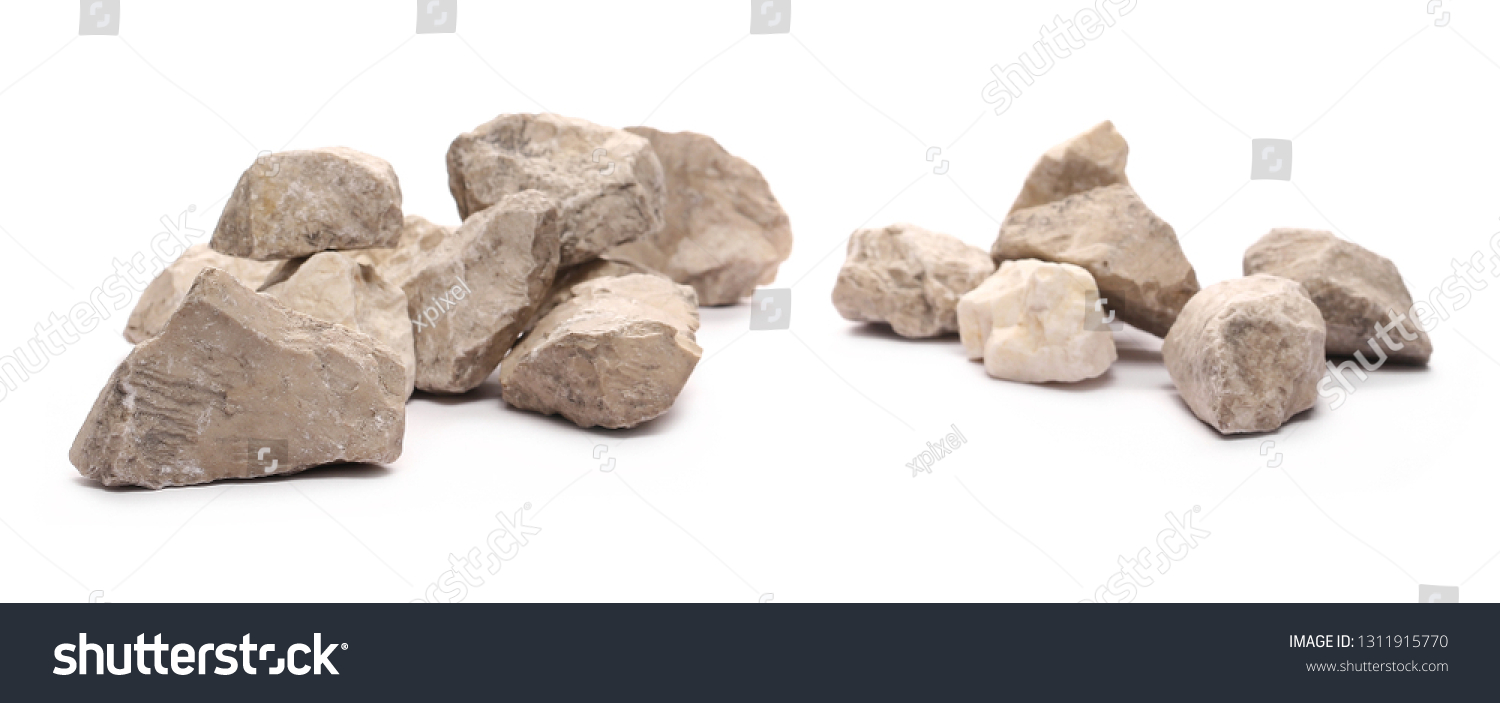 Decorative rocks isolated on white background #1311915770